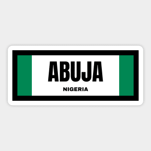 Abuja City in Nigerian Flag Sticker